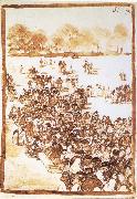 Francisco Goya Crowd in a Park Spain oil painting artist
